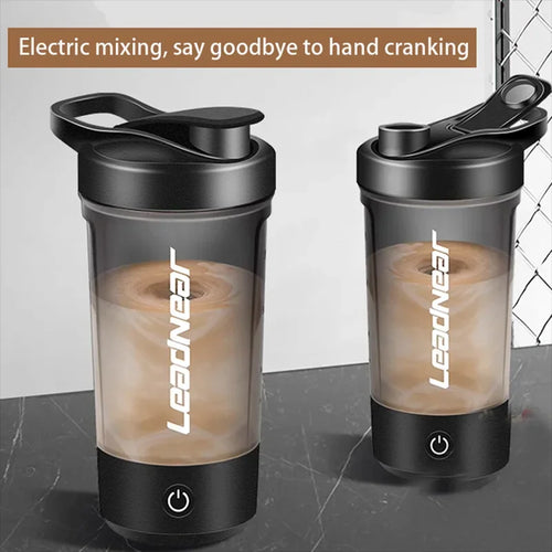 450-700ml Electric Automatic Mixing Cup Portable Whey Protein Shaker Bottle Battery Powered Fully Automatic Stirring Cup Home
