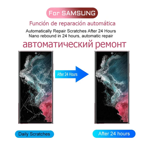 8P Hydrogel Film For Samsung Galaxy S26 S25 S24 S23 S22 S21 S20 Plus Ultra FE Screen Protector Note 20 10 S10 A56 A55 A35 A54 5G